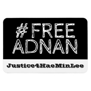 #FreeAdnan Chalkboard Car Magnet
