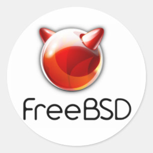 FreeBsd bald Runder Aufkleber