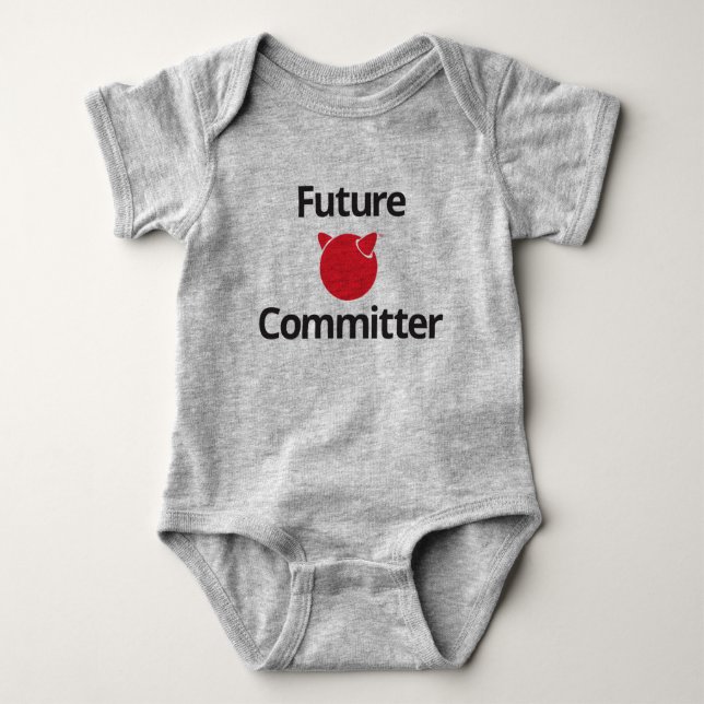 FreeBSD Future Committer Baby Bodysuit Strampler (Vorderseite)