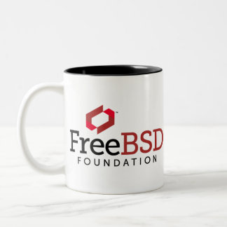 FreeBSD-Grundlagen-Logo Zweifarbige Tasse