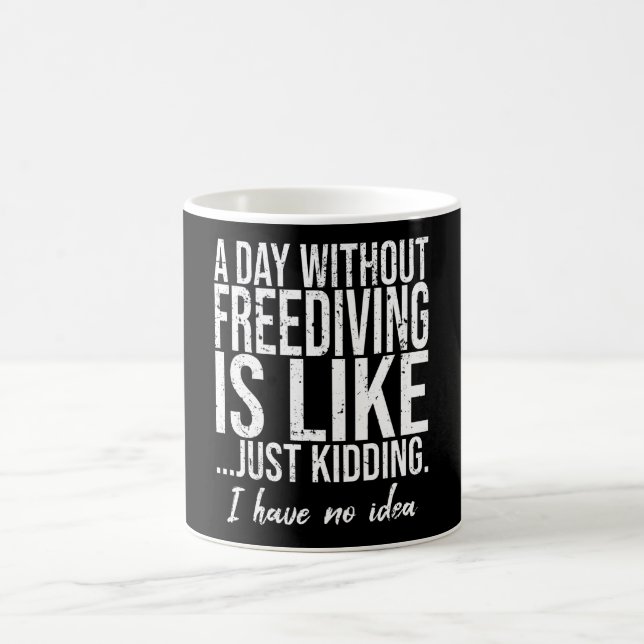 Freedigendes lustiges Sportgeschenk Kaffeetasse (Mittel)