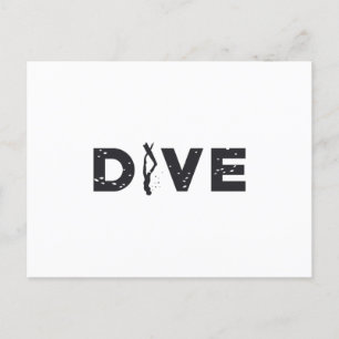 Freediver Freediving Dive Ocean Freedive Apnoe Postkarte