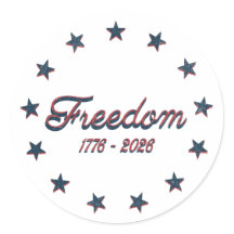 Freedom 1776–2026 America 250 Patriotic Design