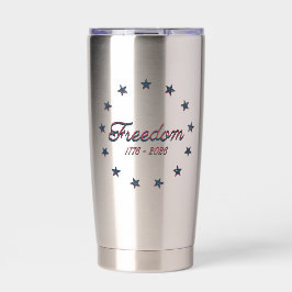 Freedom 1776–2026 America 250 Patriotic Design Thermobecher