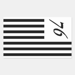 Freedom 1776 rechteckiger aufkleber