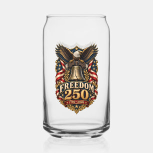 FREEDOM 250 Liberty Eagle Doppelseitige Dose Dosenglas