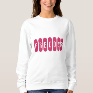 FREEDOM, 3/4, oben am langen Ärmel Sweatshirt
