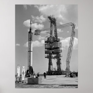 Freedom 7 (Mercury Redstone 3) Startvorbereitungen Poster