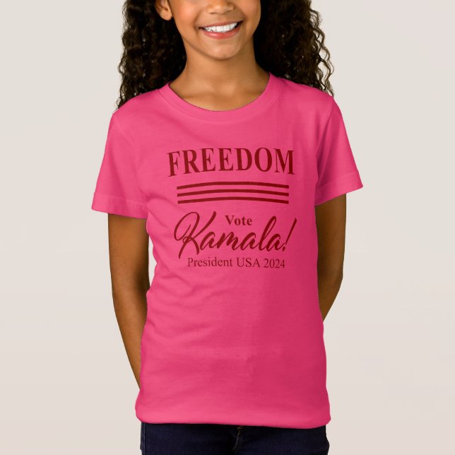 FREEDOM-Abstimmung: Kamala Harris für Präsident 20 T-Shirt (Vorderseite)