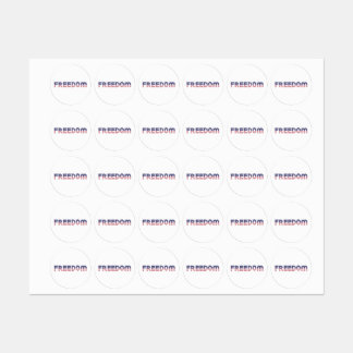 Freedom American Flag for Patriotic & Liberty Gift Etiketten