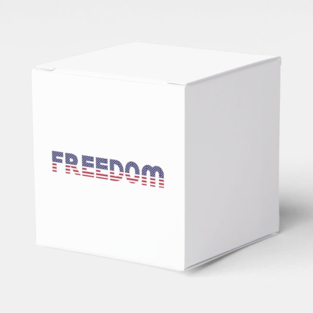 Freedom American Flag for Patriotic & Liberty Gift Geschenkschachtel (Vorderseite)