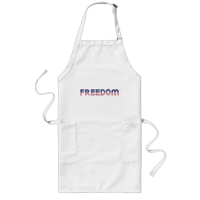 Freedom American Flag for Patriotic & Liberty Gift Lange Schürze (Vorne)