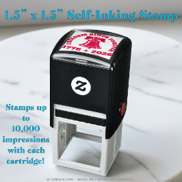 Freedom Bell 1776–2026 School Trodat 4924 Rubber Permastempel