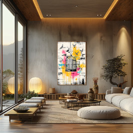 Freedom Birds - Graffiti Open Cage Urban Poster