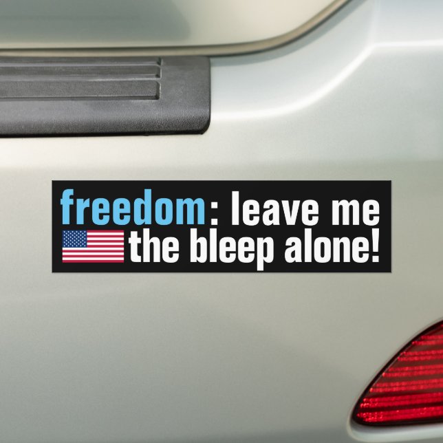 Freedom Bleep (v.2-Flag dunkel) Autoaufkleber (Auf Auto)