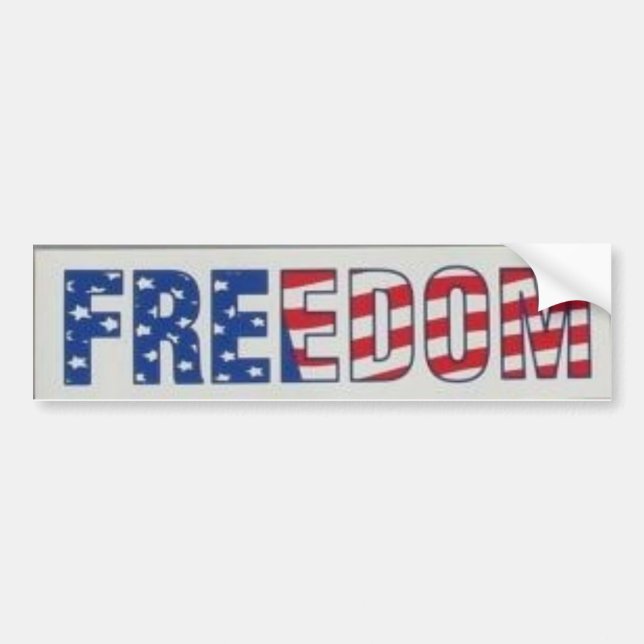 Freedom_Bumper Autoaufkleber (Vorne)