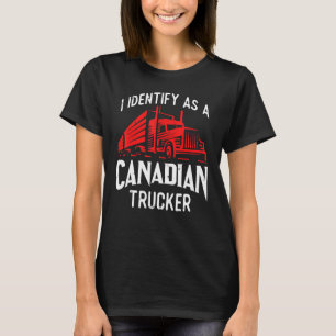 Freedom Convoy 2022 I identifiziere sich als kanad T-Shirt