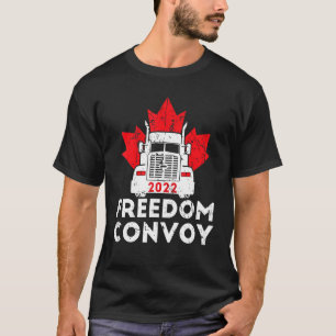 Freedom Convoy 2022 Kanadische LKW-T-Shirts Maple T-Shirt