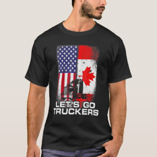 Freedom Convoy 2022 Lass S Go Truckers Mandatsunte T-Shirt