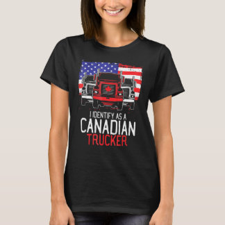 Freedom Convoy I identifiziere sich als kanadische T-Shirt