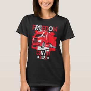Freedom Convoy Truckers Trucker Canadian Support T T-Shirt