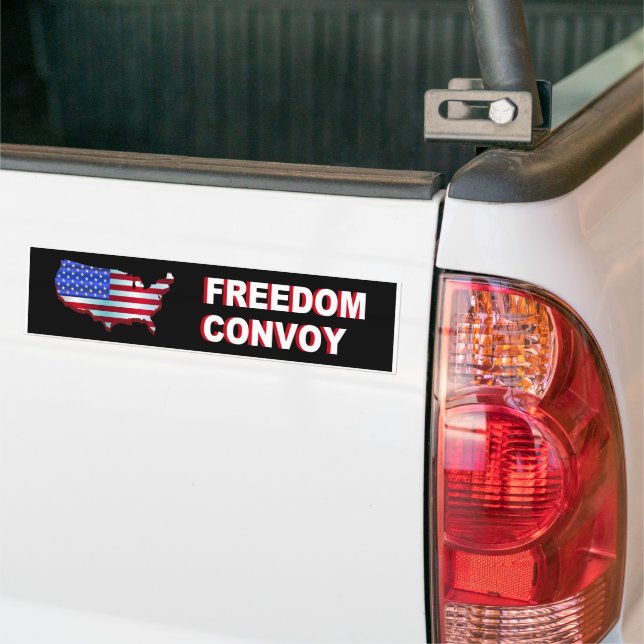 Freedom Convoy USA Flag Autoaufkleber (Auf Lkw)