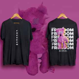 FREEDOM coole städtische Straßenbekleidung T-Shirt