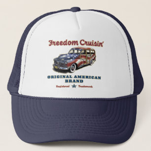 Freedom Cruisin'Surfer Americana Trucker Hats Truckerkappe
