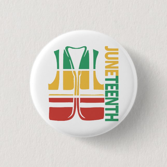 Freedom Day Vest Coworker Swagazon Associate Junet Button (Vorderseite)