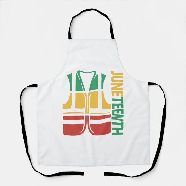 Freedom Day Vest Coworker Swagazon Associate Junet Schürze (Vorderseite)