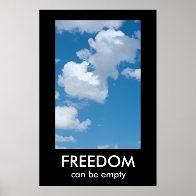 FREEDOM Demotivations-Plakatvorlage Poster (Vorne)