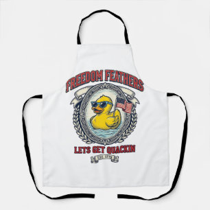 Freedom Duck Vintage Patriotischer Humor Schürze