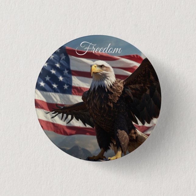 Freedom Eagle Button (Vorderseite)