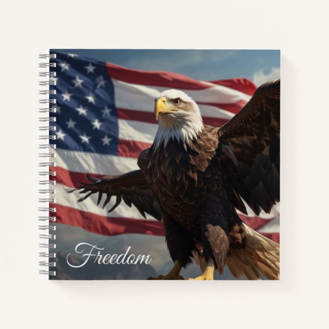 Freedom Eagle Notizbuch (Vorderseite)