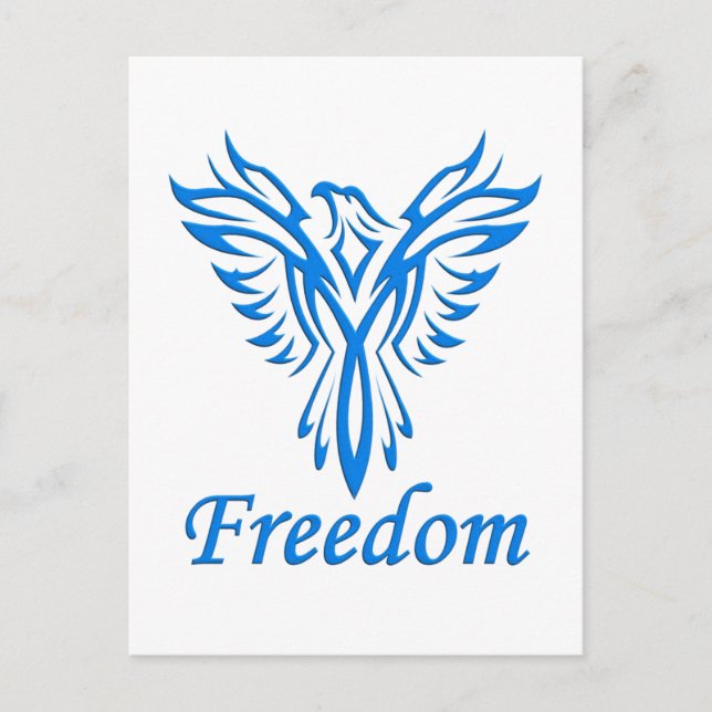 Freedom Eagle Postcard, anpassen Postkarte (Vorderseite)