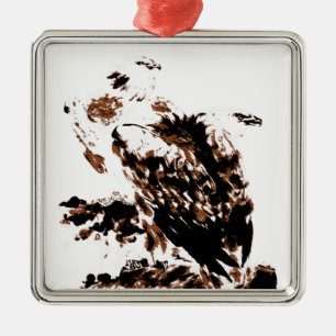 Freedom Eagles Silbernes Ornament