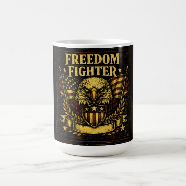 Freedom Fighter – American Defender Pride Kaffeetasse (Mittel)