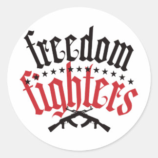 Freedom Fighters Runder Aufkleber