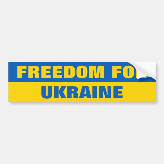 FREEDOM FOR UKRAINE AUTOAUFKLEBER (Vorne)