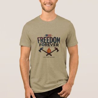 Freedom Forever Fire & Axes T-Shirt - Rugged USA P Tri-Blend Shirt