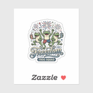 Freedom Frog Squad Vintage Patriotisches Shirt Des Aufkleber