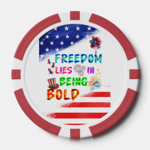 Freedom Gaming liegt darin, mutig zu sein Pokerchips
