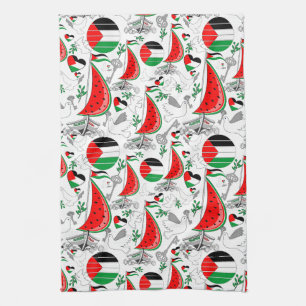 Freedom Global Sumud Flotilla Boats to Gaza Geschirrtuch