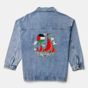 Freedom Global Sumud Flotilla Boats to Gaza Jeansjacke