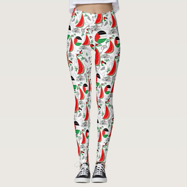 Freedom Global Sumud Flotilla Boats to Gaza Leggings (Vorderseite)