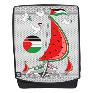 Freedom Global Sumud Flotilla Boats to Gaza Rucksack