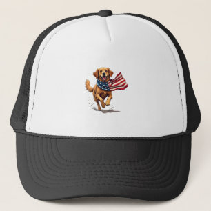 Freedom Golden Retriever Vintage Gravur T-Shirt Truckerkappe