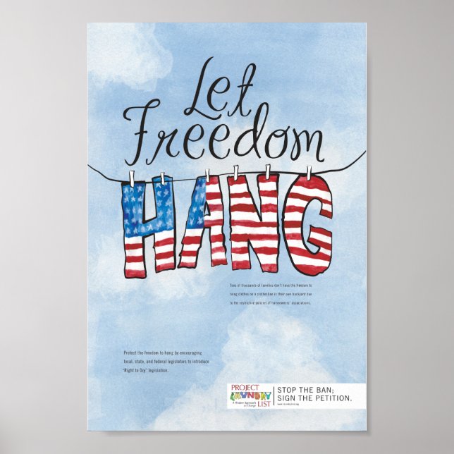 Freedom Hang Poster gelassen (Vorne)