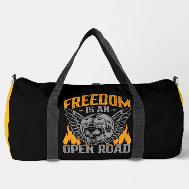 Freedom Is An Open Road Duffle Bag (Vorderseite)