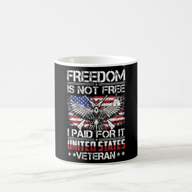 Freedom Isnt Free Veteran - American Eagle Kaffeetasse (Mittel)